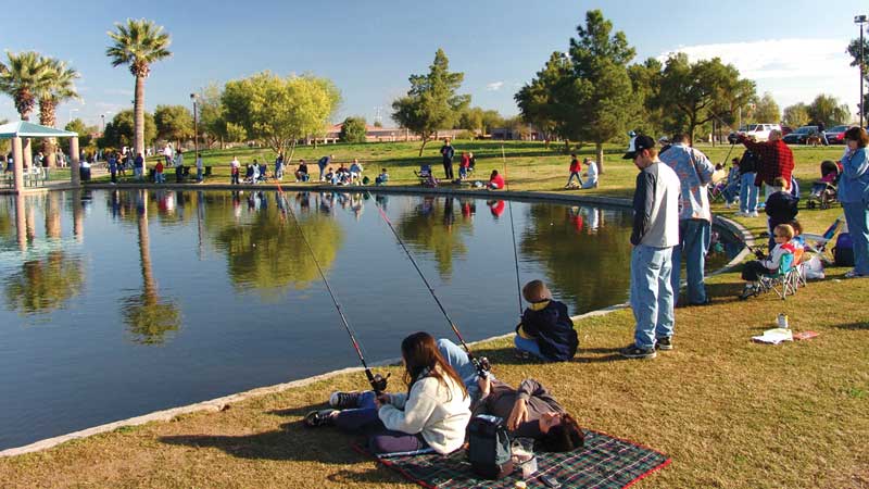 schedule for stocking fish at desert breeze park